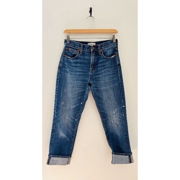 Madewell Straight Leg Crop Jean Medium Wash Denim Size 24 Women’s E9639 - Picture 1 of 6